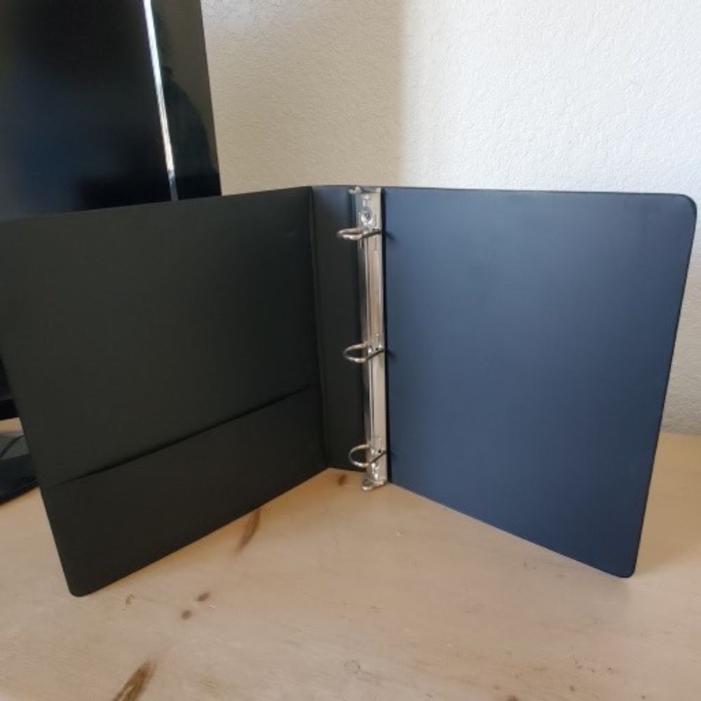 TUMI Black Red Binder Business Career - Picture 2 of 6
